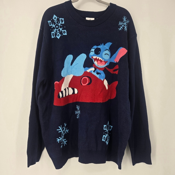 Disney Stitch Holiday Sweater for Men XXL NWT